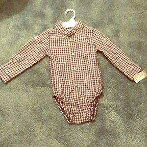 3 for $18. Button down onesie